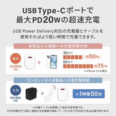 ふるさと納税 海老名市 (オウルテック) 片手に収まるミニマム感 最大PD20W対応 5000mAhモバイルバッテリー |  | 03