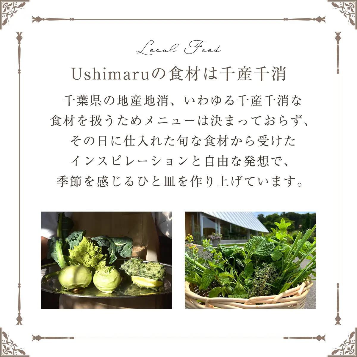 千葉の恵みが詰まった地産地消レストラン Ushimaru お食事券 20.000円分（20,000円分×1枚）  ／ ふるさと納税 食事券 チケット 一軒家 レストラン Ushimaru ウシマル 地