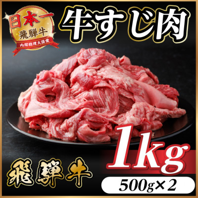 
            飛騨牛 牛すじ肉 約1kg(約500g×2) 訳あり＜冷蔵便＞A4～A5等級【1634498】
          