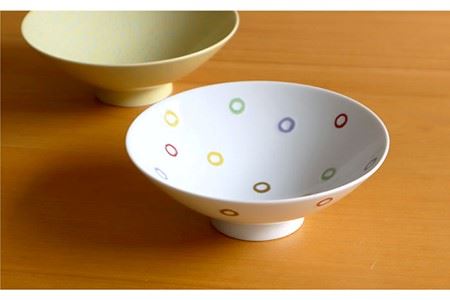 【白山陶器】やや大ぶりな浅めのお茶わん「平茶わん」 ペアセット 茶碗  食器 皿 【波佐見焼】[TA125] 波佐見焼