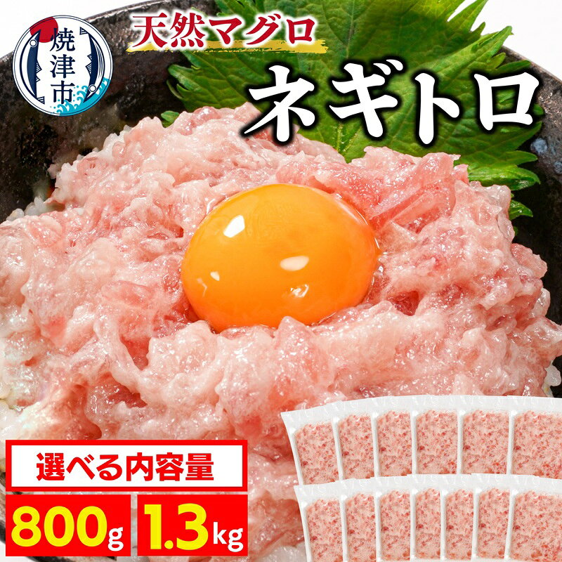 【ふるさと納税】 【選べる内容量】 ネギトロ ねぎとろ 天然まぐろのみ使用! マグロ 鮪 小分け包装 簡単 便利 アレンジ キハダ ビンチョウ あっさり 濃厚 約100g×8袋 約100g×13袋 魚 焼津 a09-013d a10-1199