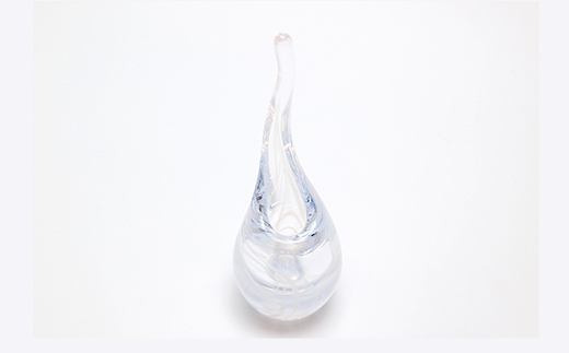 ＜ガラス作家 橋本倫礼＞花器「生い立つ」(小) 硝子 ガラス 花器 花瓶 橋本倫礼 贈り物 ギフト  工芸品 F6L-1243