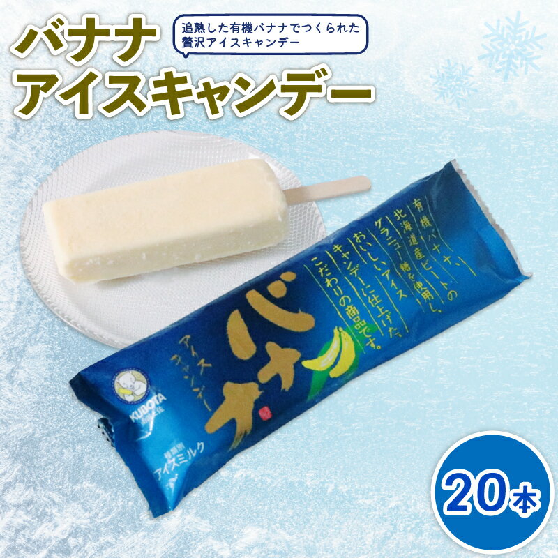 【ふるさと納税】 バナナアイスキャンデー80ml×20本 | アイスクリーム アイスキャンディー 人気 フルーツアイス アイスセット 詰め合わせ スイーツ ジェラート 久保田食品 高知県 南国市