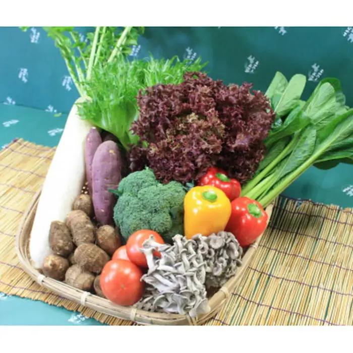 No.073 野菜セット（9～10種）＋米2kg＋古代米バウムクーヘン