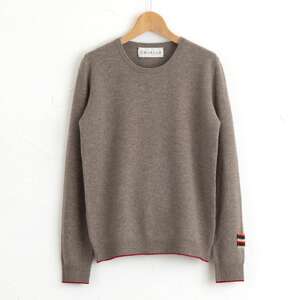 カシミヤ ニット セーター カシミヤ(コルク )男性用サイズ:L(44)≪白田のカシミヤ≫ 