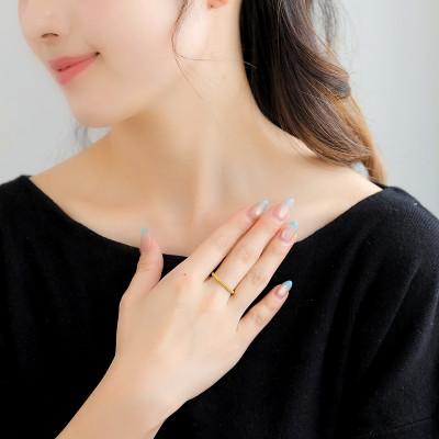 ふるさと納税 山梨県 【山梨県】【ジュエリー】K24 pure gold / ミル打ち リング 12号 |  | 03