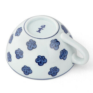 源右衛門窯 染付梅散し スープ碗 器 食器 皿 デザートカップ カフェオレボウル 有田焼 A30-485_イメージ5