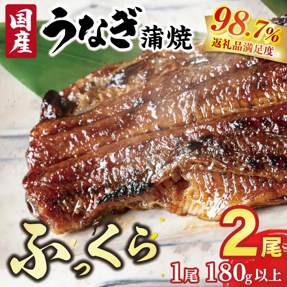 うなぎ 蒲焼き 2尾 【FU02W】 国産 小分け