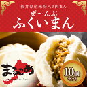 【ふるさと納税】福井県産さばえ米粉入り米こうじ肉まんぜ～んぶ「ふくいまん」10個セット[B-13901] /肉まん 塩こうじ 塩麴 吉川ナス カレーカニクリーム あんこ こしあん ポーク 米粉 福井県鯖江市