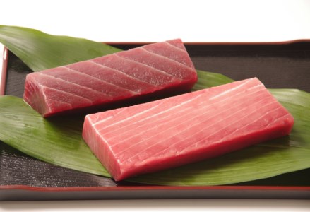 天然本マグロ　中トロ２柵　赤身１柵　（計６００ｇ） _eb015