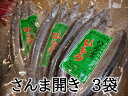 【ふるさと納税】干物 さんま開き 9枚 無添加 3枚入り×3P 定置網のハマケン水産