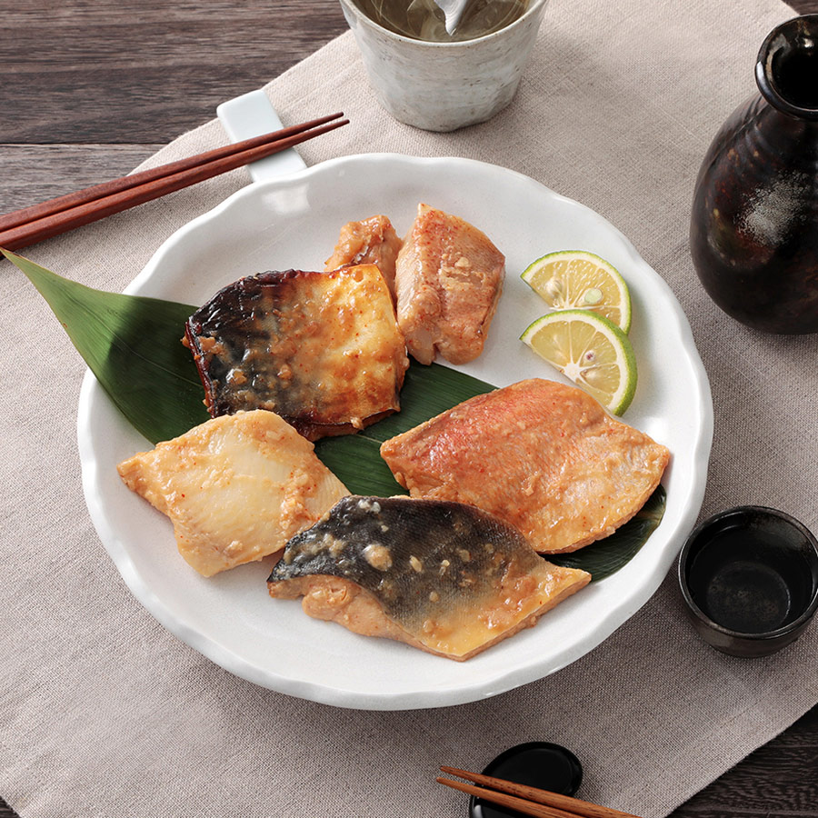 ＜海星＞グリルを汚さず焼き魚5種詰合せ