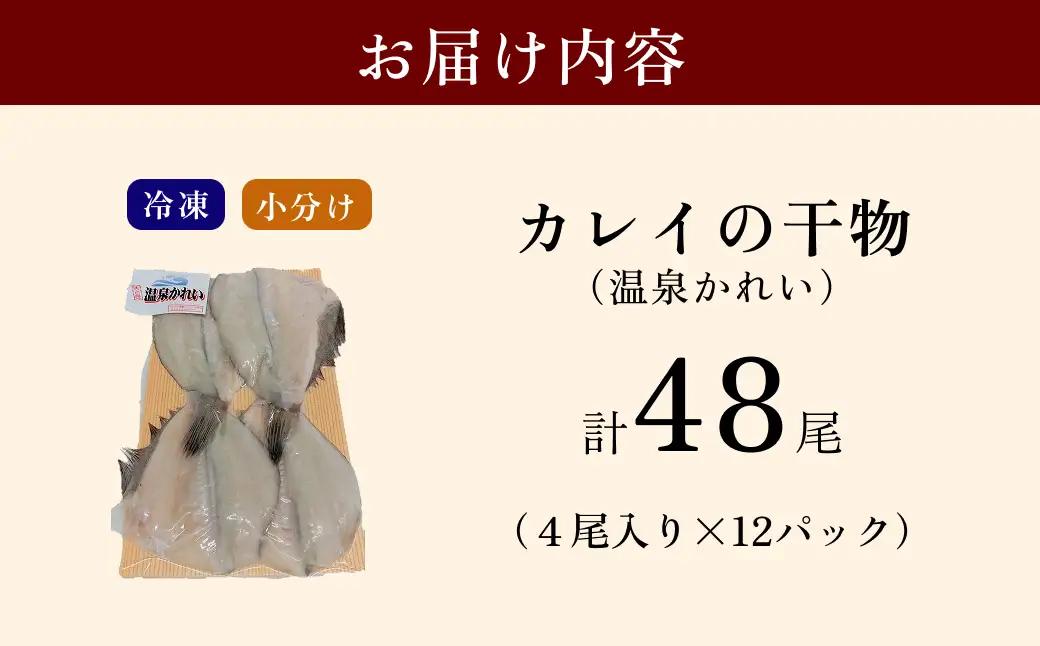 島根県産カレイ使用の温泉かれい　小分け4尾入り×12パック 【186_1917】