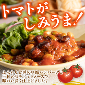 3種の豆のトマト煮込み豆腐ハンバーグ 4袋 梅の花 豆腐