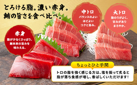 奄美大島 伝統鮪 厚切り 大トロ・中トロ・赤身（各1柵 各250g）セット 柵 冷凍 鮪 まぐろ 海鮮 刺し身 お刺身 さしみ 生食用 赤身 中トロ 大トロ 鹿児島県 奄美大島 宇検村