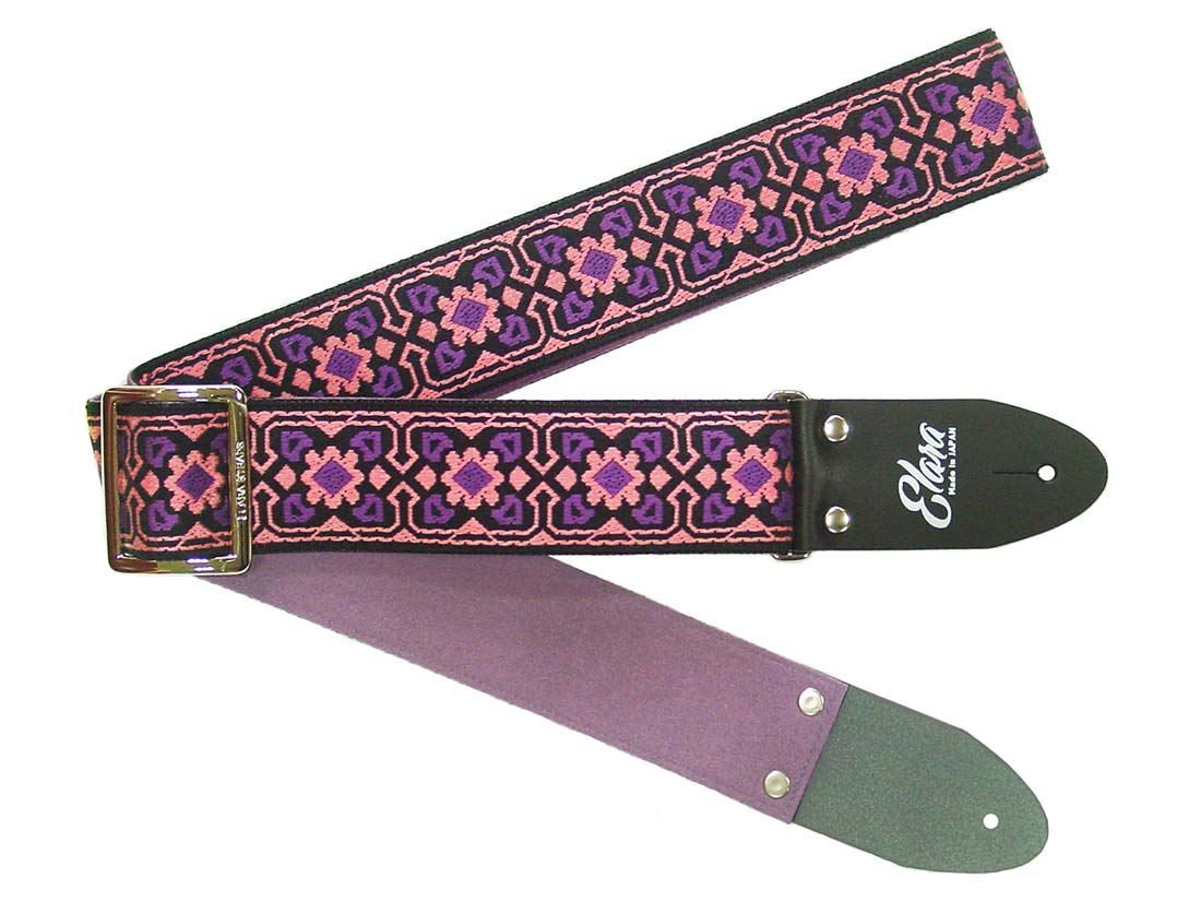 【ふるさと納税】【ギターストラップ】Elara Straps Tetra Heart Old Rose 郡上市 レザー 真鍮バックル ウルトラスエード プロ仕様 エレキ アコギ ベース Ksound 小林楽器店
