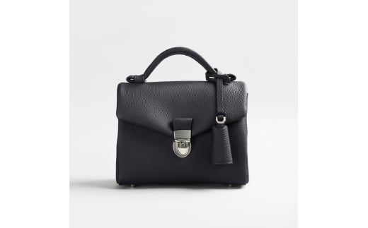 マイクロサイズ・ハンドバッグ(1気室) ネイビー【1292-GMS】｜革製品 レザー 国産 [1013]