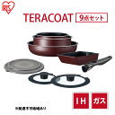 【ふるさと納税】フライパン セット TERACOAT 9点セット EHDC-T9S アイリスオーヤマ IH ih ガス IH対応 鍋 卵焼き器 エッグパン 蓋 取っ手 取っ手が取れる 調理器具 フライパンセット 母の日 ギフト 母の日ギフト プレゼント 贈答品 贈答 贈り物　【 大河原町 】