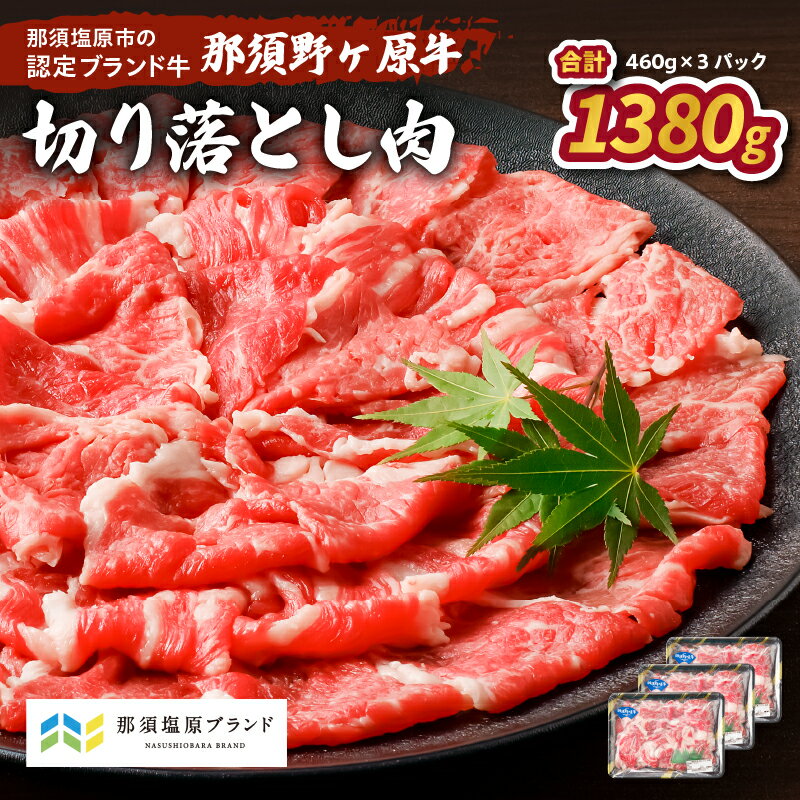【ふるさと納税】那須野ヶ原牛 切り落とし 460g×3パック 栃木県 那須塩原市 JAS認定農場 牛肉 ブランド牛 食品 国産 お祝い 誕生日 記念日 お取り寄せ グルメ カレー シチュー 送料無料