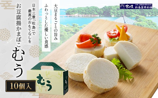 お豆腐揚かまぼこむう10個入　【04209-0329】