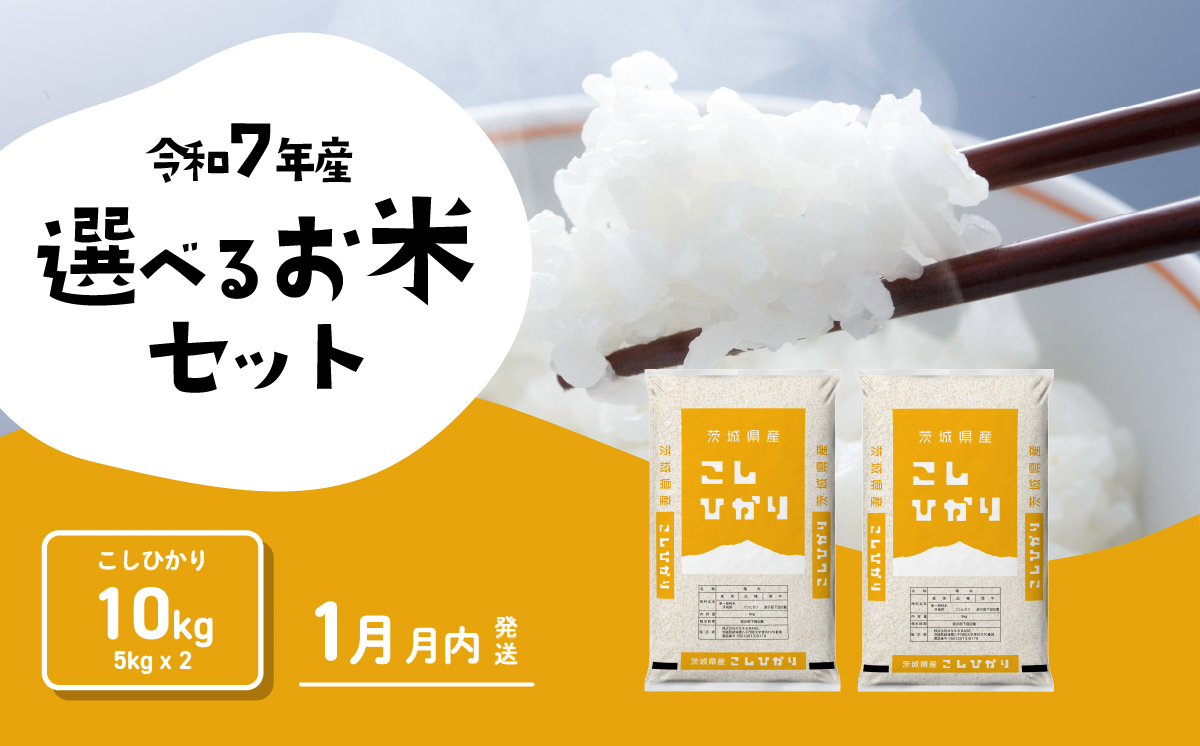 【1月発送】コシヒカリ 10kg 令和7年産 新米 茨城県産 白米 精米 茨城県 お米 米 [SF357yai]
