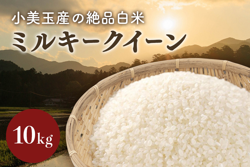 
            【令和6年産】小美玉産ミルキークイーン 10kg 10キロ みるきーくいーん お米 白米 茨城県 小美玉市 17-J
          