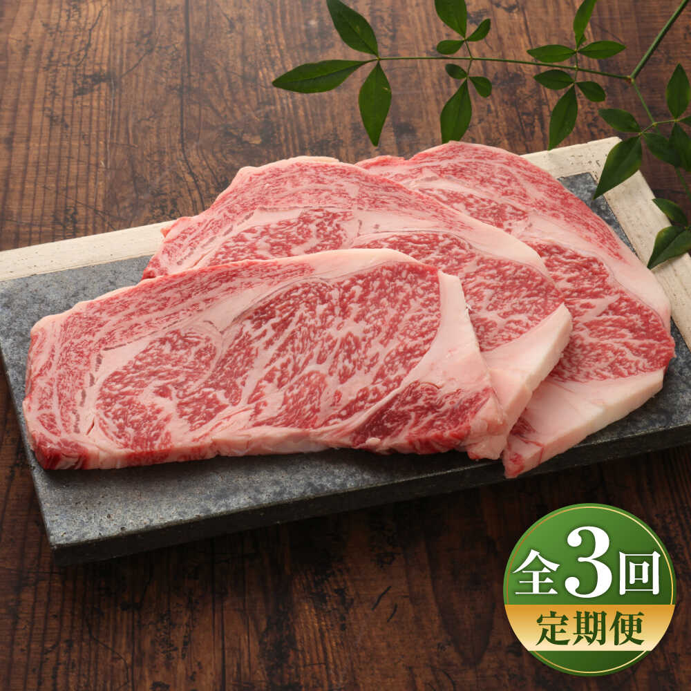 【ふるさと納税】【全3回定期便】【GI認証】くまもとあか牛リブロースステーキ 約200g×3枚 / 菊陽町 あかうし 熊本県 肉 にく niku ブランド 旨み くまもとあか牛 和牛 自社牧場 直接 最高 牛 牛肉 ぎゅうにく ぎゅう肉 冷凍 国産 【有限会社 三協畜産】[BHAS087]