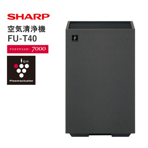 S102(グレー系)　SHARP 空気清浄機 FU-T40-H（グレー系）【シャープ 電化製品 家電 生活家電 空気清浄 プラズマクラスター イオン 花粉 カビ 集じん 消臭 脱臭 ウイルス対策 コンパクト 正規品 大阪府 八尾市 返礼品】