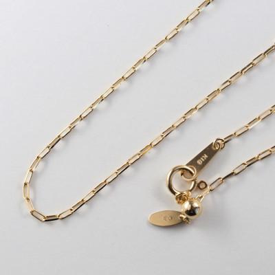 ふるさと納税 山梨県 【山梨県】【ジュエリー】K18 Box/ボックス チェーン 45cmスライド |  | 01