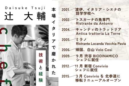 【北参道　イタリアン】Convivio(コンヴィヴィオ)「別海町ディナーフルコース」お食事券1名様