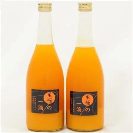 【無添加】田村みかんの新鮮100%ジュース「至極の一滴」720ml×2本入り(日高町)【1406581】