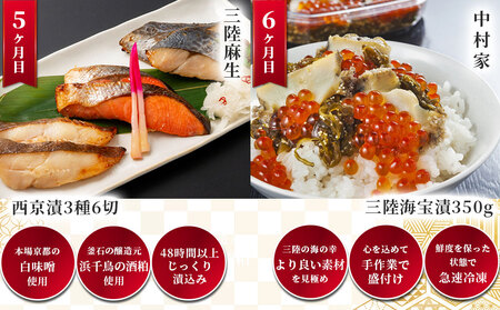 fn-44-028 三陸釜石 海の幸定期便6ヶ月 かまいしDMC