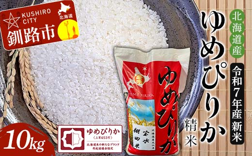 【期間限定！寄附額改定↓！】令和7年産 新米 精米仕立て 北海道産ゆめぴりか 10kg 宝水棚田米 北海道 白米 米 コメ こめ お米 F4F-8833