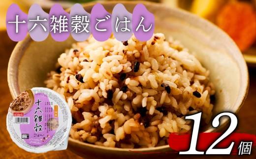 【十六雑穀米 雑穀米 パックご飯】160g 12個【パックご飯 パックごはん ご飯パック ごはんパック 雑穀パック 雑穀ごはん 十六雑穀米 発芽玄米 玄米パック 黒米 古代米 もち玄米 おくさま印】