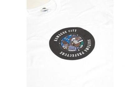 No.647-01 川越市 マンホールTシャツ（白・Sサイズ）