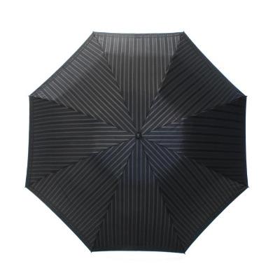 ふるさと納税 富士河口湖町 槙田商店【紳士雨傘】折りたたみ傘 Tie Stripe×Plain ブラック |  | 02