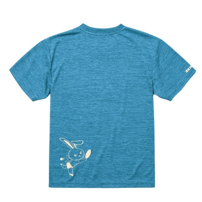 JTTA公認　卓球ユニフォーム【男女兼用(ドライ):150サイズ】うさぎ　ブルー【配送不可地域：離島】