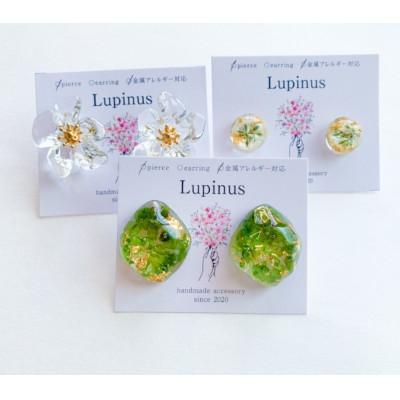 ふるさと納税 小山市 本物のお花を使用!レジンのアクセサリー　3点セット |  | 02