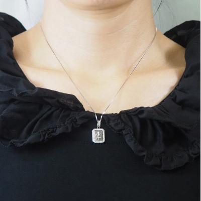 ふるさと納税 山梨県 プラチナ ダイヤモンド (百合) ペンダントネックレス　HH018178 |  | 03