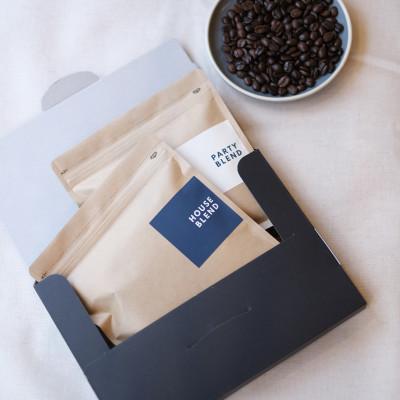 ふるさと納税 春日部市 BORDERCAFEオリジナルブレンド豆2種飲み比べセット(自宅用)