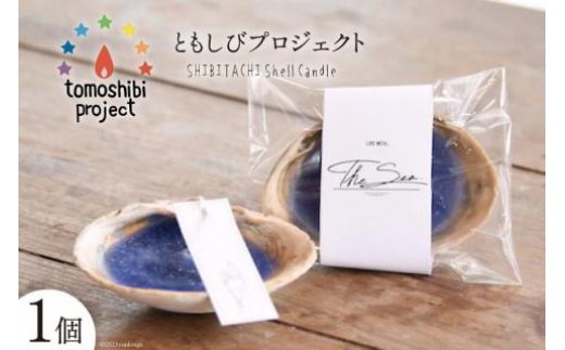 気仙沼の海をイメージしたキャンドル SHIBITACHI Shell Candle 1個 [Nr.12（ともしびプロジェクト） 宮城県 気仙沼市 20563588] キャンドル 可愛い かわいい カワイイ