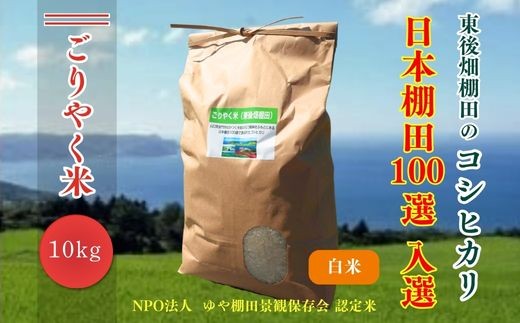 
                  令和7年度産 ごりやく米 東後畑棚田こしひかり 白米 10kg 棚田米 長門市 コシヒカリ こしひかり 
                