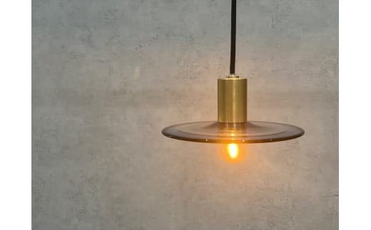 CTSH LIGHT. ペンダントライト＜三日月:ネイビーサークルE17＞ 瑞浪市 / ジオニック 照明器具 ソケット 真鍮 ガラス シェード [AZBQ114]