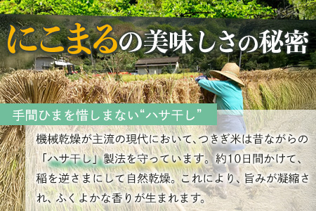 【令和8年産 玄米 】10月上旬～発送 にこまる 「つきぎ米」 玄米 30kg 玄米 ハサ干し米 多良木町 たらぎ 槻木 新米 お米 米 熊本県 30キロ