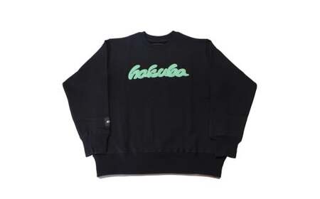 発泡プリントスウェット(ユニセックス) 　M　ブラック