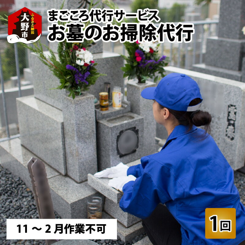【ふるさと納税】まごころ代行サービス『お墓のお掃除代行』※11～2月作業不可[A-044001]