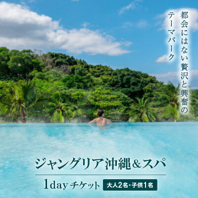【ふるさと納税】都会にはない興奮と贅沢のテーマパーク「ジャングリア沖縄&スパ」/1dayチケット 大人2名・子供1名【1186839】