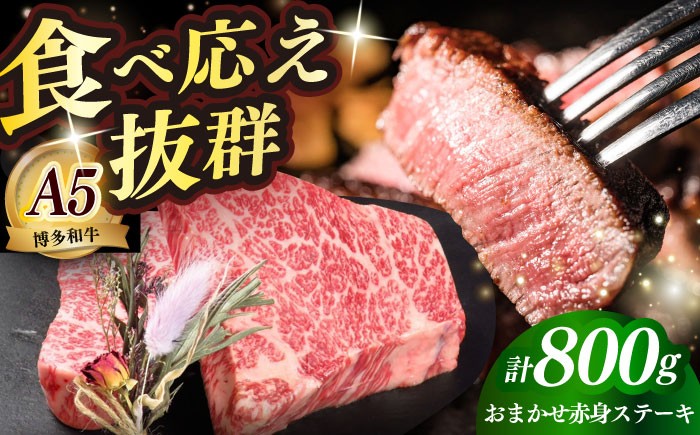 
            国産 博多和牛 A5ランク 赤身 希少部位 ステーキ 200g×4枚 部位おまかせ 雌 ≪築上町≫【KRAZY MEAT】 赤身 ステーキ 和牛 肉 BBQ [ABEN029]
          