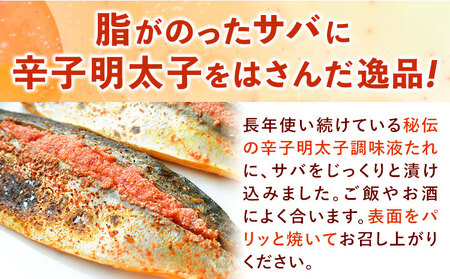 さば明太 16枚入り 秘伝の辛子明太子液たれ仕込み 株式会社マル五 《30日以内に出荷予定(土日祝除く)》福岡県   16枚 鯖 さば サバ 明太子 めんたいこ 冷凍 