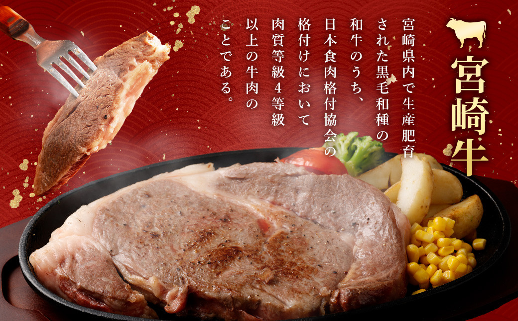 ＜宮崎牛ワンポンドステーキ454g(WF-130) ＞